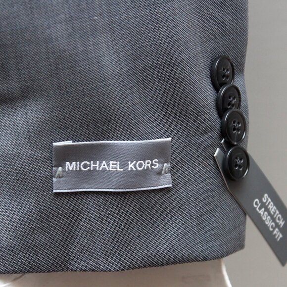 Michael Kors Men's Blazer Sport Coat 36R Jacket Wool Blend Grey D120738 - Picture 8 of 10